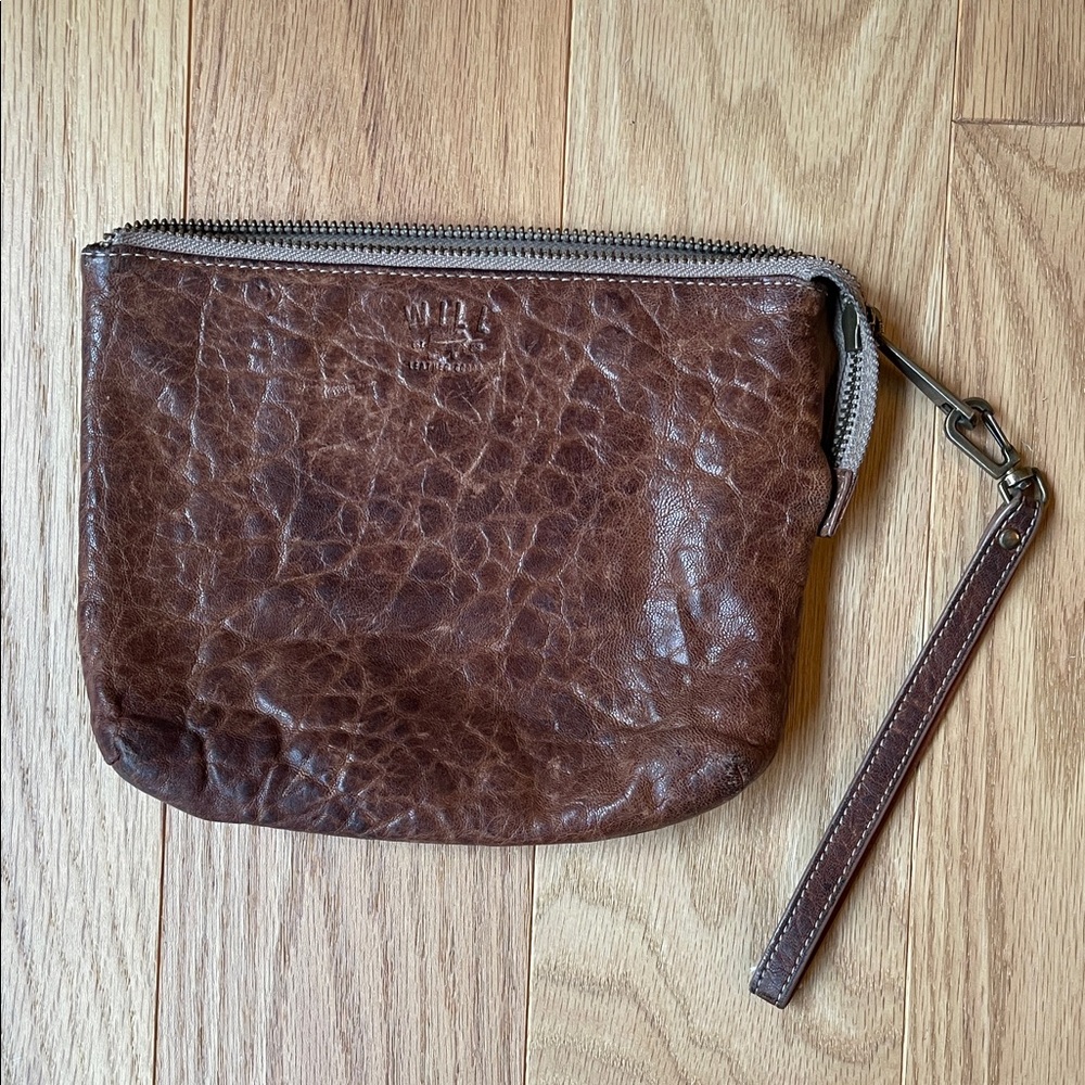 Women’s Will Leather Goods Brown Clutch Wristlet